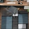 World Rug Gallery Contemporary Modern Boxes Design Soft Area Rug 3'3'' x 5' Blue Gray 106BLUE3X5 - alternate 3